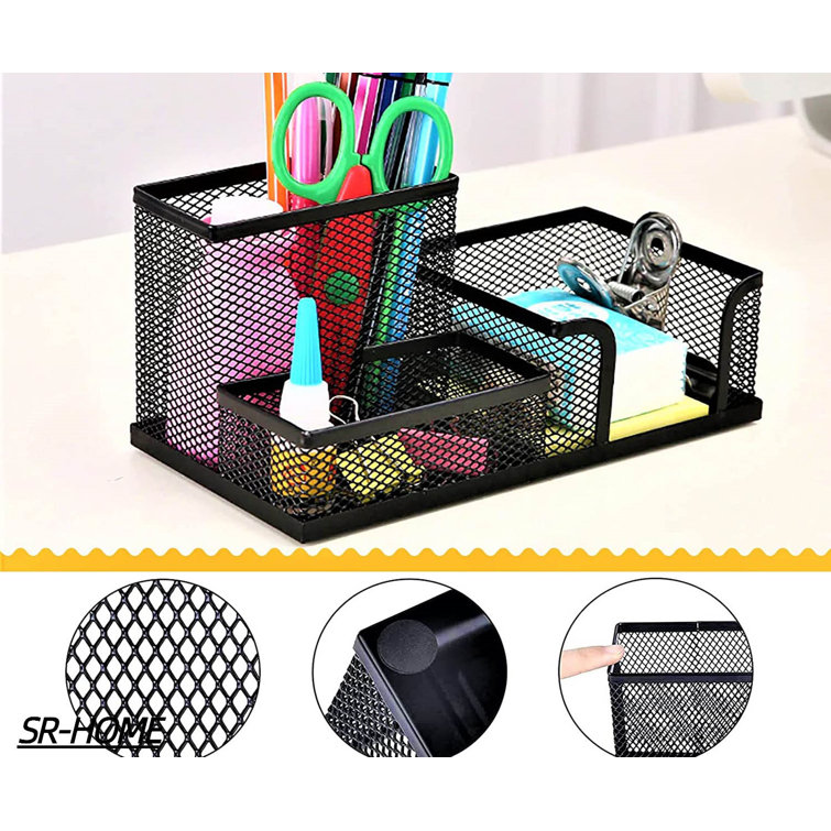 SRHOME 3 in 1 Mesh Desk Organizer Wayfair